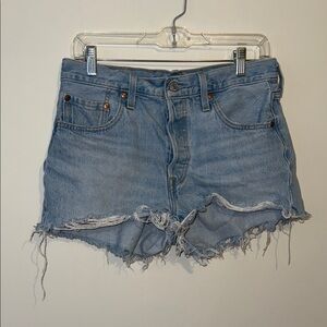 Levi’s 501 Cut-Off Denim Shorts Size 29 | Light Wash Distressed
